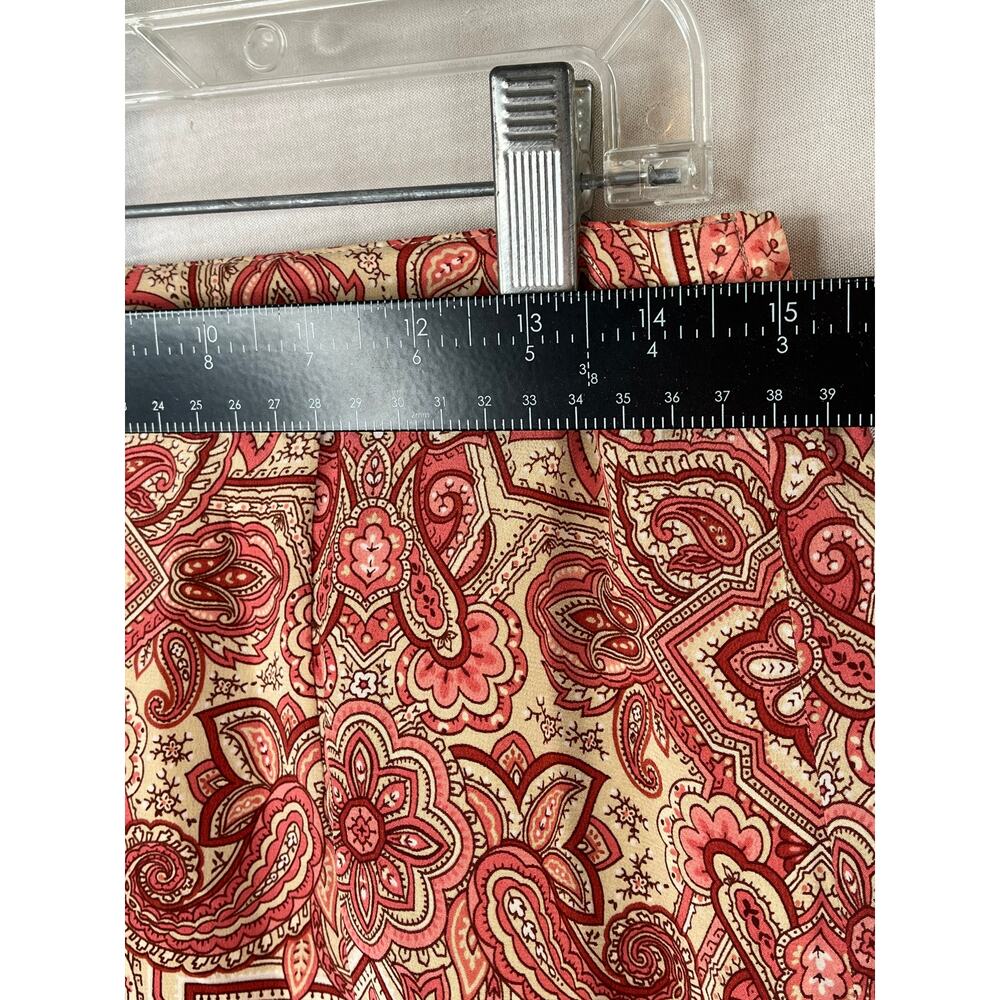 Talbots silk paisley floral silk maxi length skirt with side slit, size 12 EUC - Picture 6 of 8